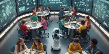 2026 Education Reform: Impact on 50 Million Students Annually Diverse students collaborating in a modern classroom, symbolizing the future of education reform.