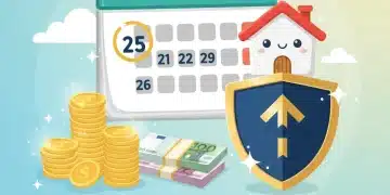 Emergency Fund Building: Achieve 6 Months of Living Expenses Saved by December 2026 Emergency fund calendar with stacks of money and a shield for financial security by December 2026