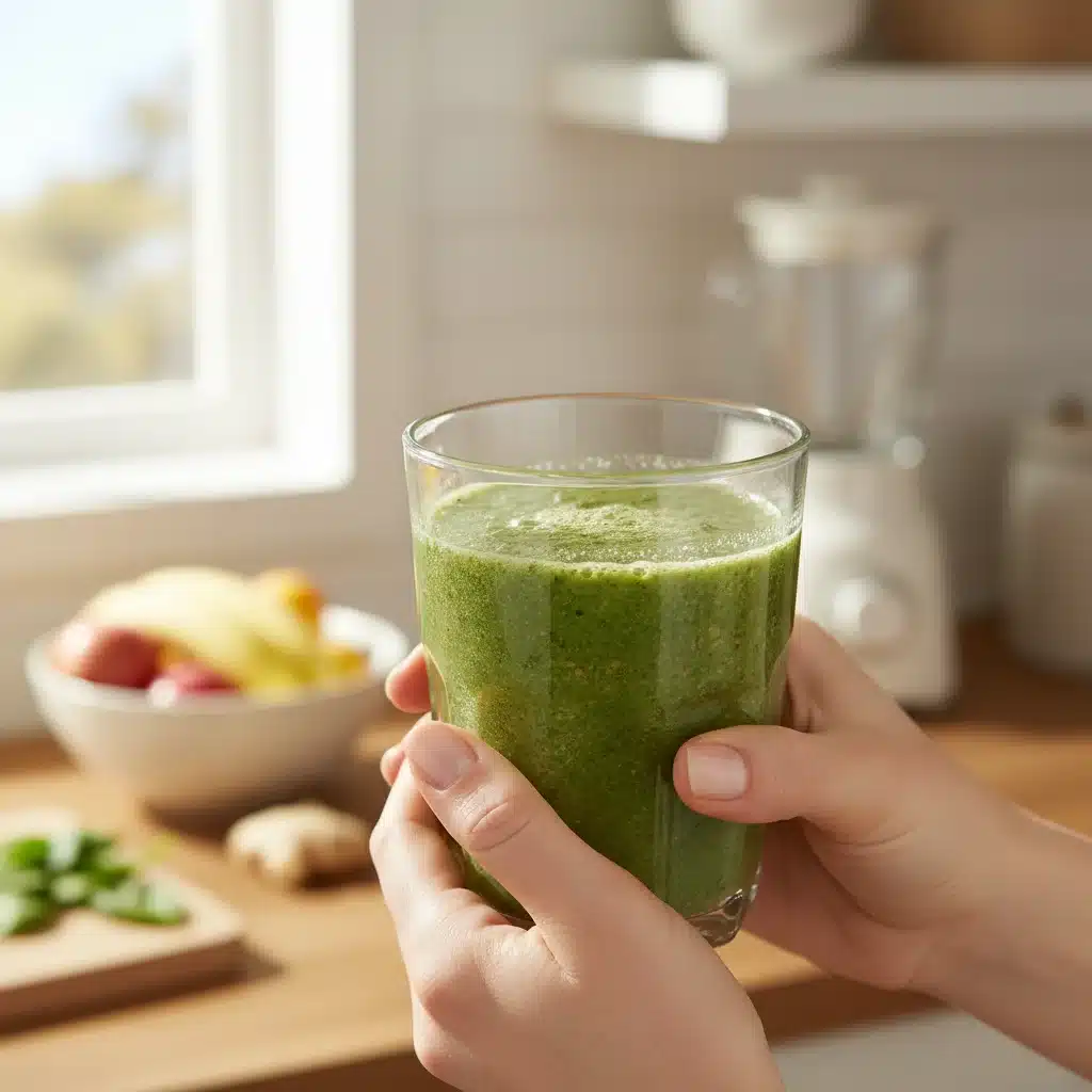 Green smoothie for daily nutritional boost