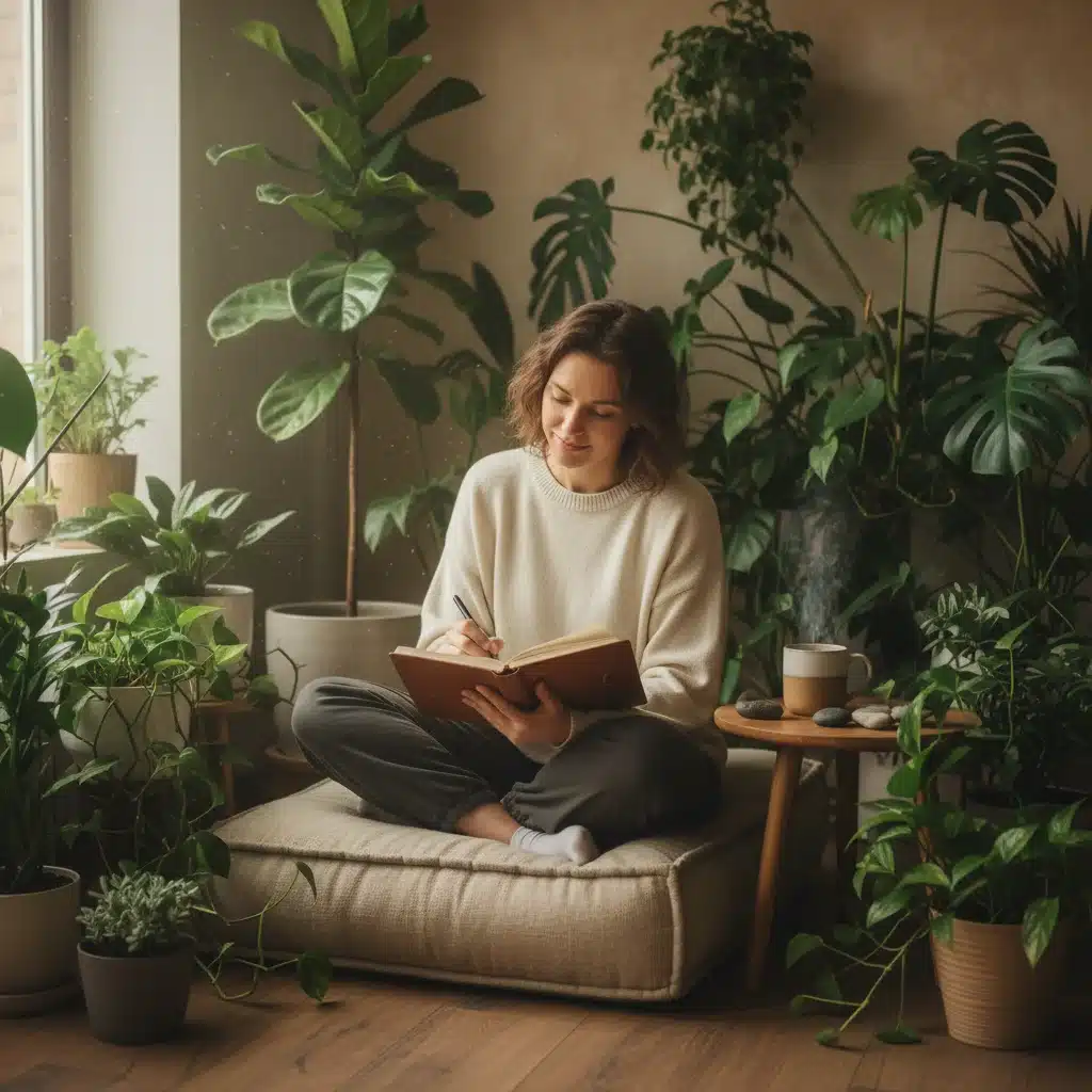 Person journaling peacefully, focusing on self-reflection and mindfulness for resilience.