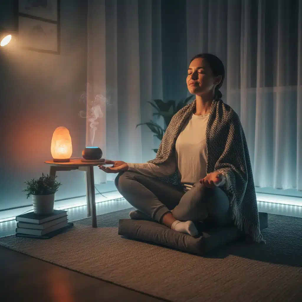 Person meditating to improve sleep quality and relaxation