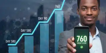 Graph showing credit score rising rapidly over 90 days, symbolizing credit score optimization.