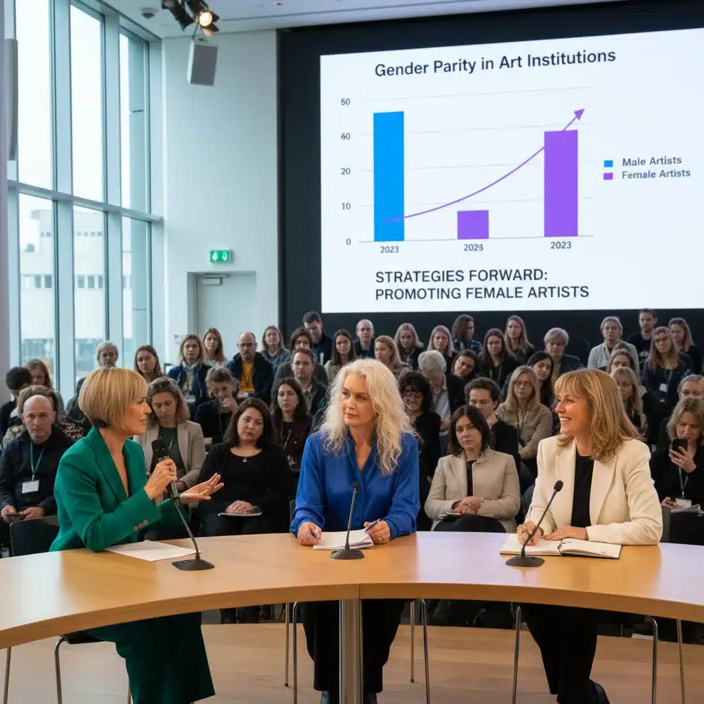 Débat animé sur la parité dans l'art contemporain avec des expertes du secteur culturel.