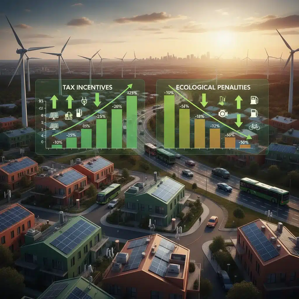 Visualisation des incitations fiscales pour la transition écologique dans la Loi de Finances 2026