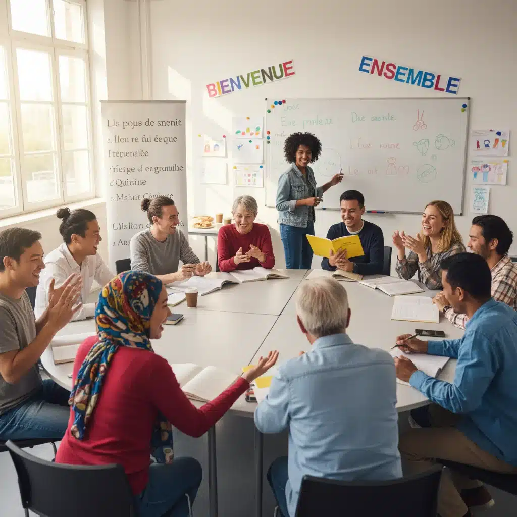Groupe de personnes diverses participant à un programme d'intégration