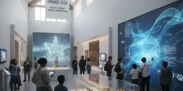 Loi Patrimoine 2025 : 3 Changements Majeurs pour les Musées Français Intérieur de musée moderne avec visiteurs, reflétant l'impact de la Loi Patrimoine 2025.