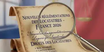 Document juridique symbolisant les nouvelles réglementations des droits des locataires en France en 2026.