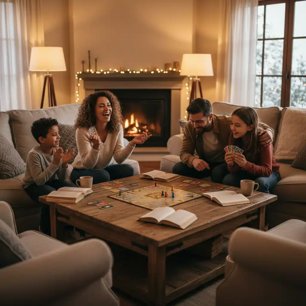 Famille ou amis partageant un moment joyeux sans écrans, renforçant les liens sociaux grâce à la détox digitale.