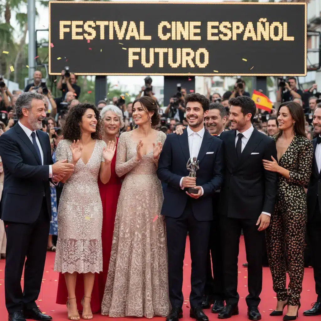 Actores españoles en la alfombra roja de un festival de cine en 2026.