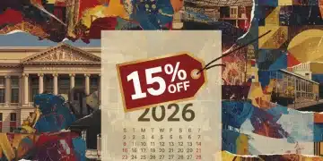 Guía Completa 2026: Descuentos del 15% en Museos y Galerías de Arte en España Fachadas icónicas de museos españoles con un distintivo de descuento del 15% y elementos artísticos que simbolizan la cultura española.