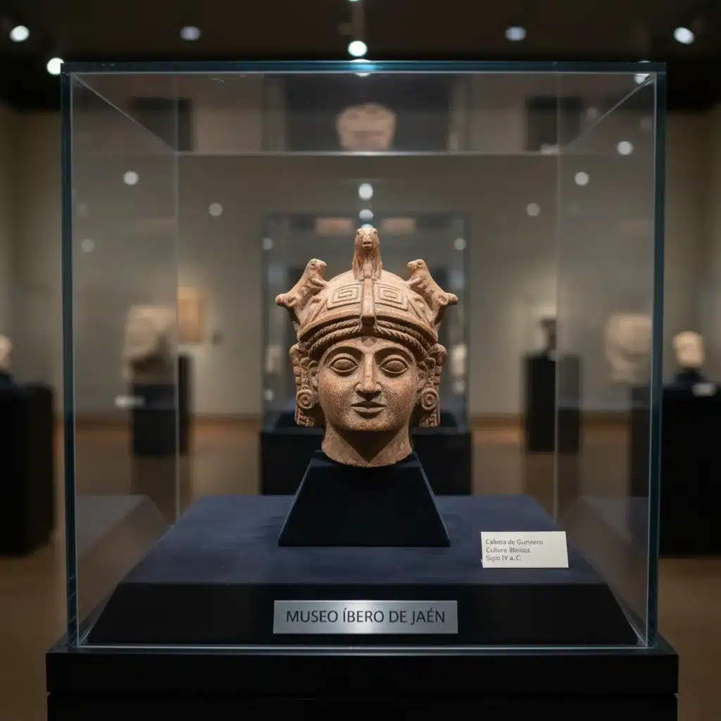 Detalle de una pieza de cerámica íbera en el Museo Íbero de Jaén
