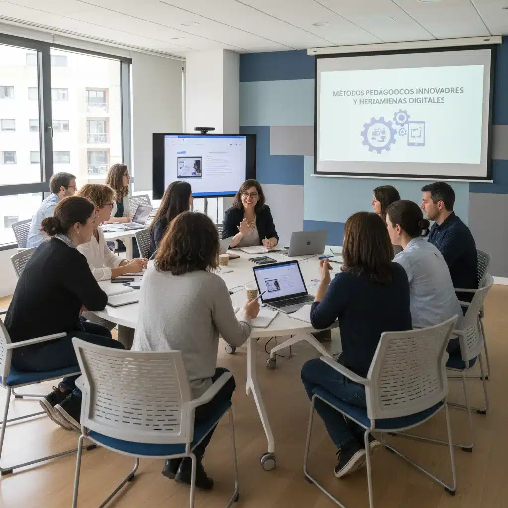 Docentes españoles en formación continua sobre nuevas metodologías y currículo 2026.