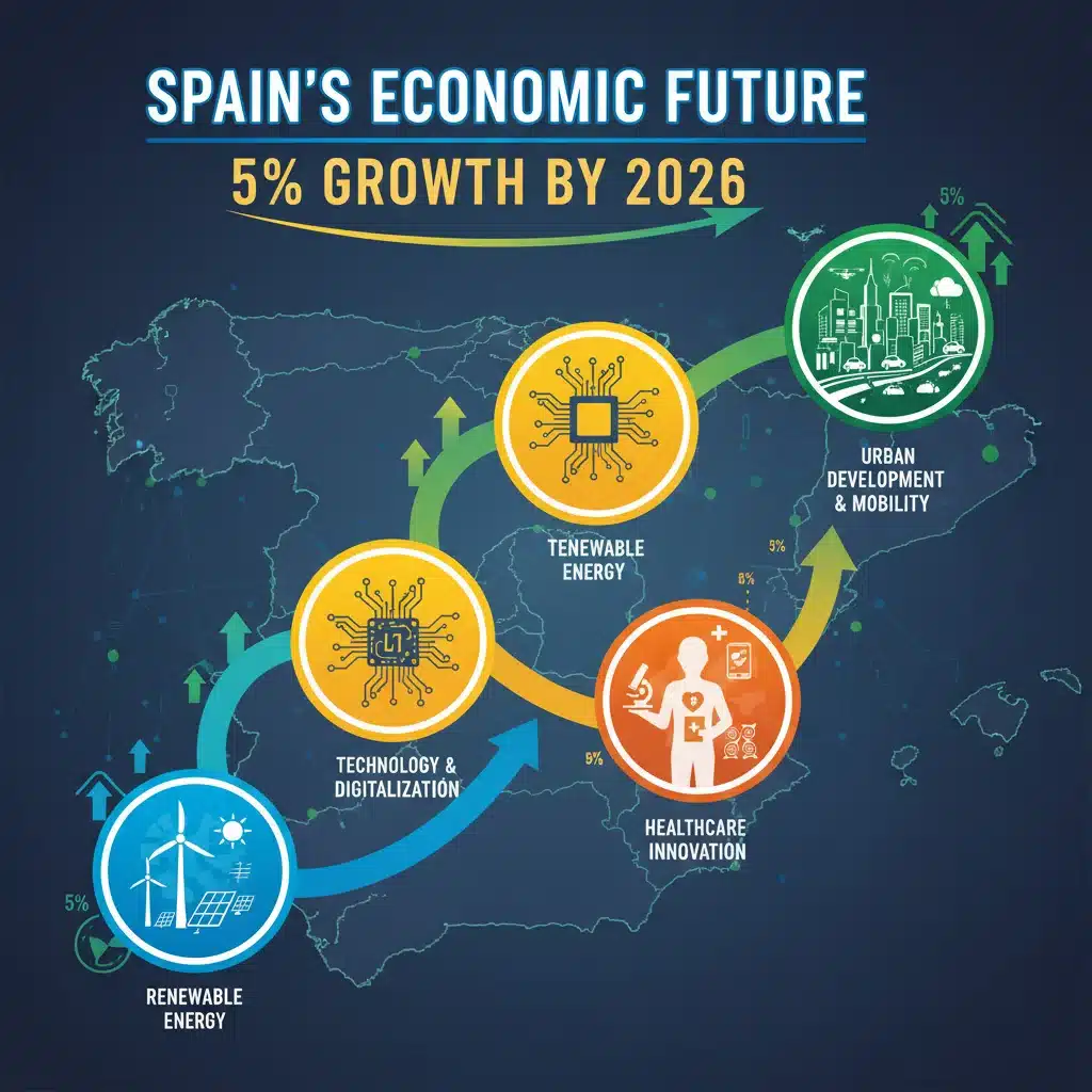 Informe Urgente: Los 4 Sectores Económicos en España con Mayor Crecimiento Proyectado del 5% para Finales de 2026
