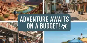 Budget-Friendly Travel: 5 U.S. Destinations Offering Great Value in 2026 Collage of diverse, affordable U.S. travel destinations for budget-conscious travelers