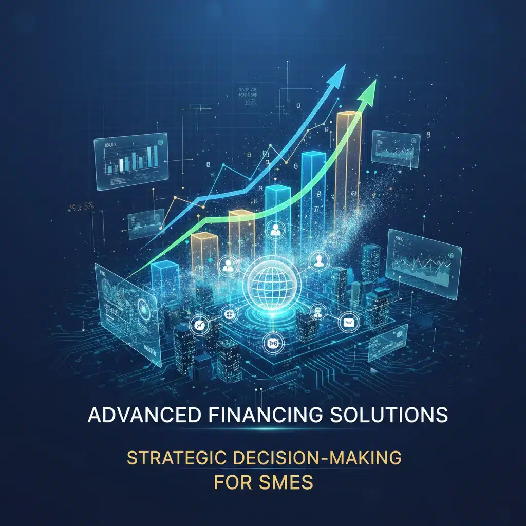 Gráficos de crecimiento financiero y soluciones de financiación para PYMES
