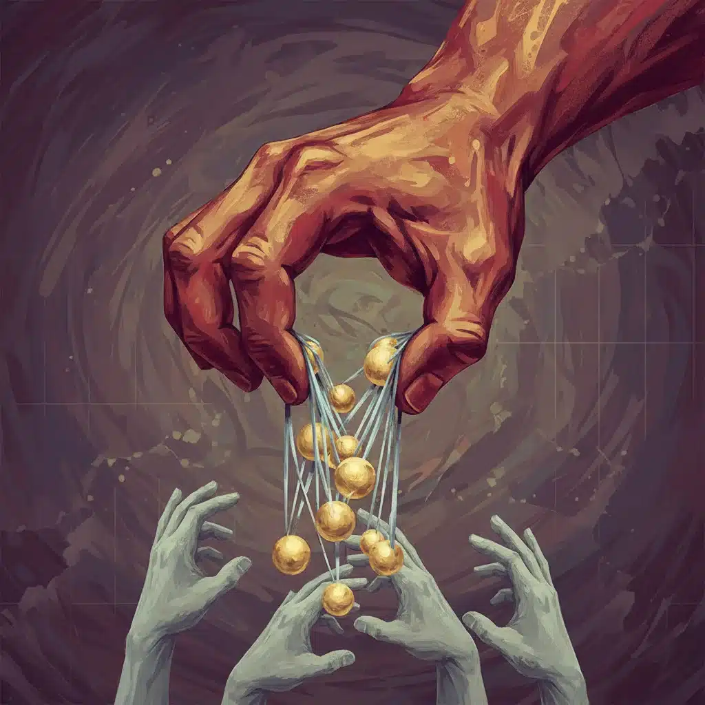 Metaphorical illustration of government crowding out private investment due to debt.