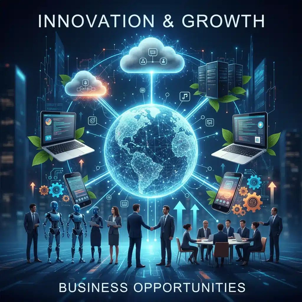 Digital transformation and innovation for business growth.