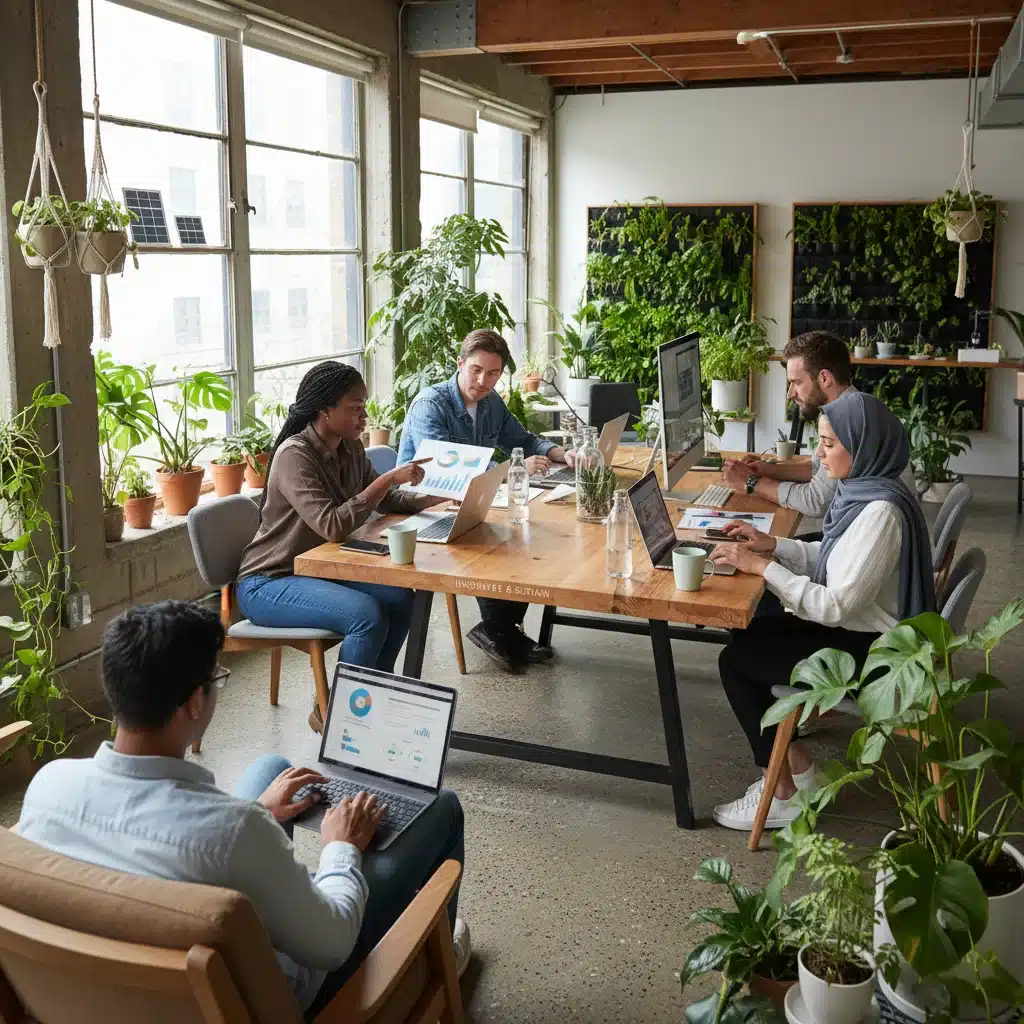 Emprendedores digitalizando y aplicando sostenibilidad en sus negocios