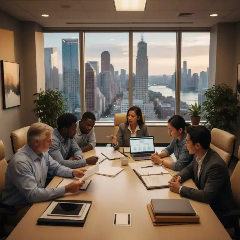Diverse family discusses estate planning with legal advisor in 2026