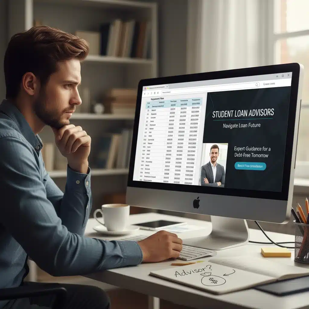 Consulting financial advisor for student loan debt