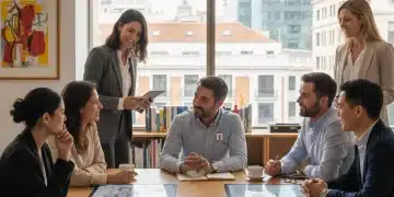 Profesionales discutiendo el futuro del empleo en España ante las reformas laborales de 2026