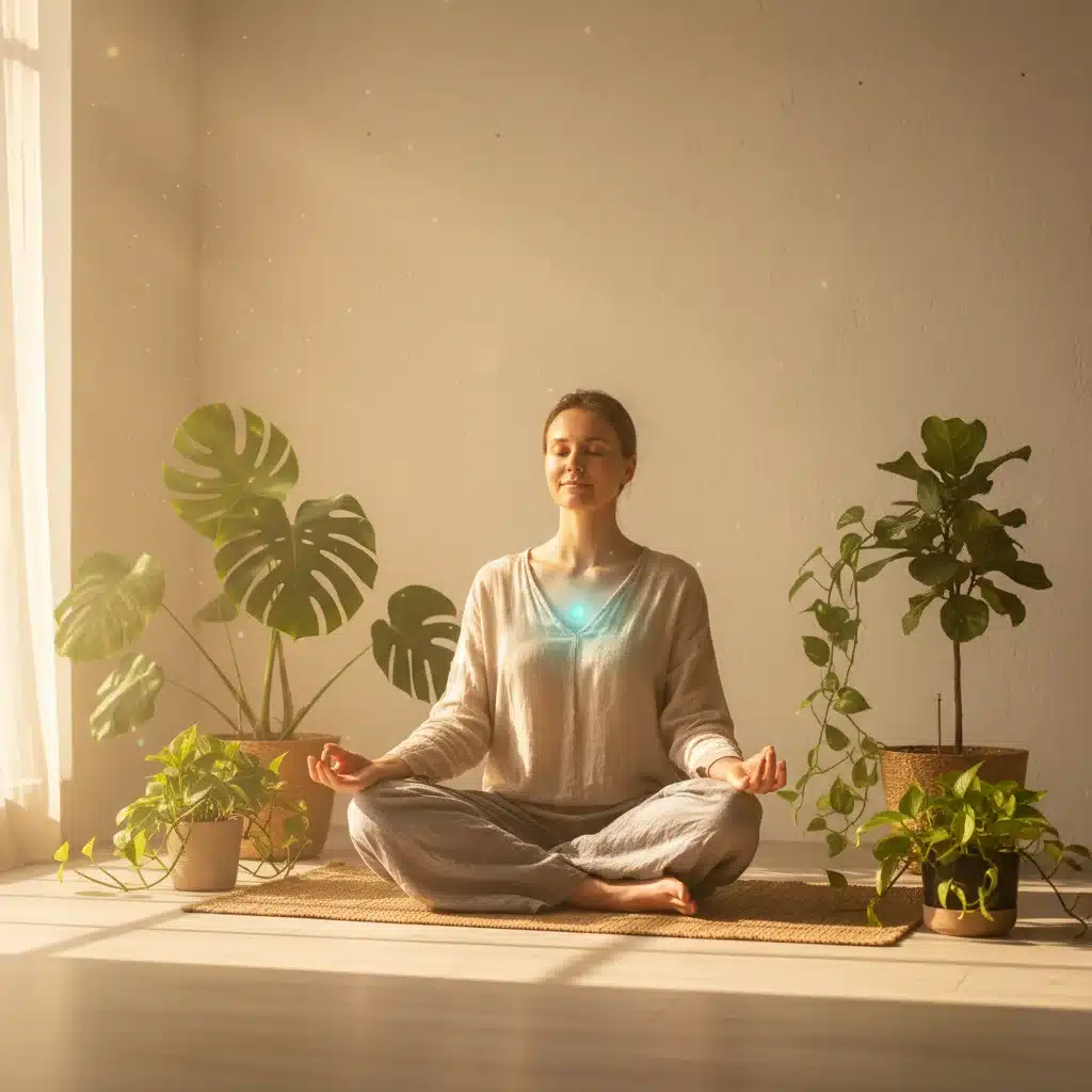 Person practicing mindfulness meditation for stress relief and mental clarity.