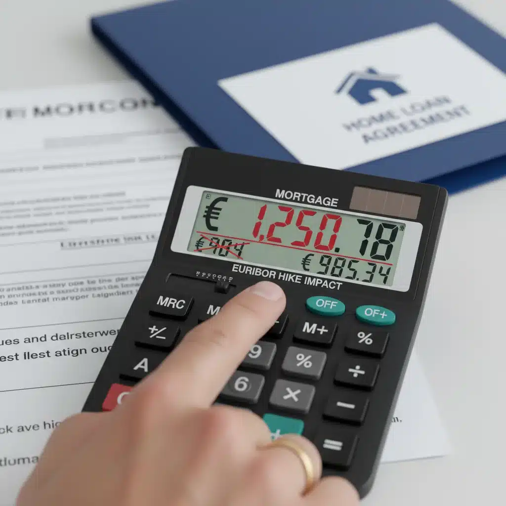 Increased mortgage payments due to Euribor hike