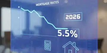 Mortgage Rates 2026: Secure Below 6.0% in Today's Market Futuristic dashboard showing mortgage rate predictions for 2026 below 6 percent.