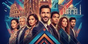 Póster vibrante de una exitosa película española con alcance global