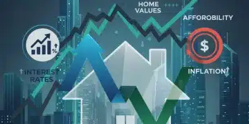 Dynamic graph showing real estate market fluctuations and housing affordability challenges in 2026.