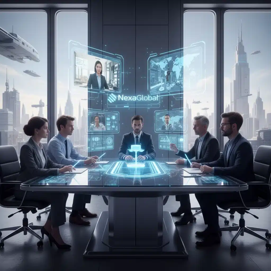Professionals collaborating virtually, demonstrating the rise of remote work and digital tools in the modern workforce.